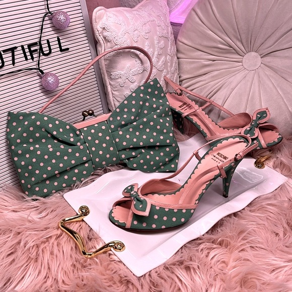 MOSCHINO VINTAGE SET Shoes & Purse - Picture 2 of 11